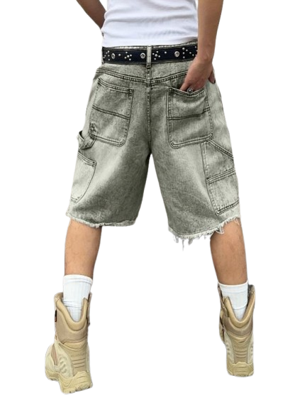 'DISTRESSED' GRAPHIC SHORTS